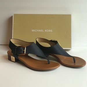 Michael Kors Navy Thong Sandal